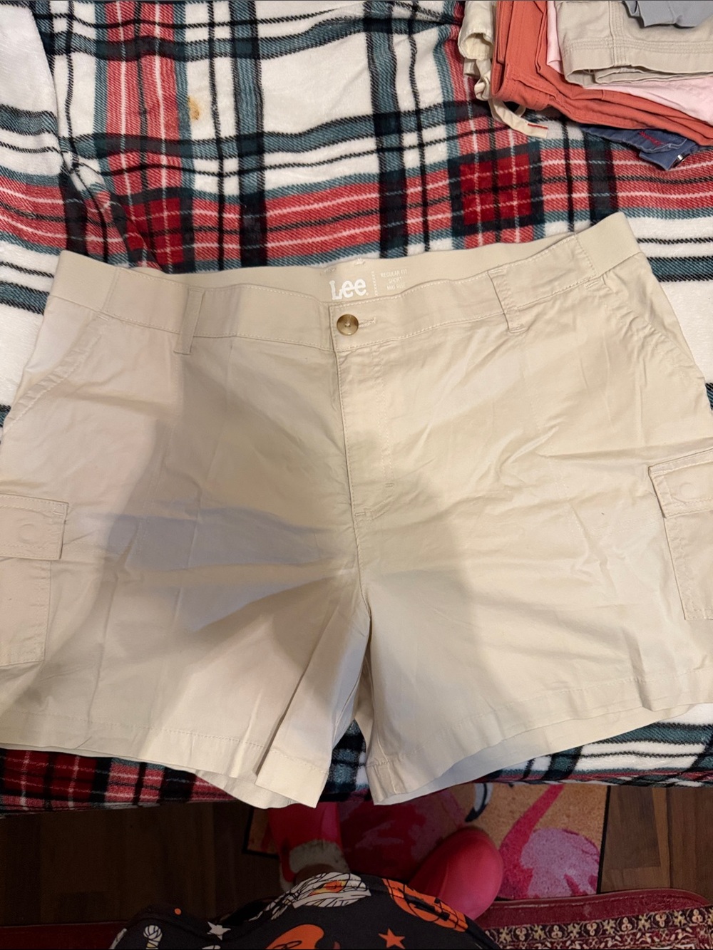 Lee Women's Khaki Cargo Shorts